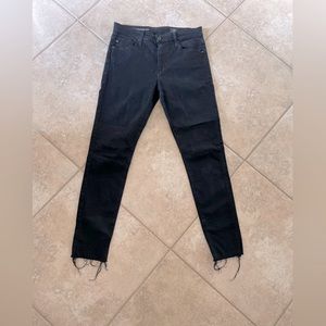 AG Farrah Skinny High Rise Ankle black jean